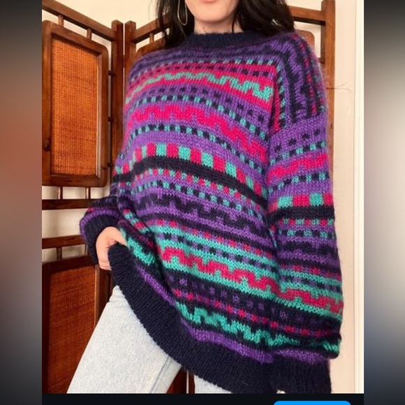 Vintage 80s Blarney Woolen Mills Wool Sweater - Picture 2 of 2